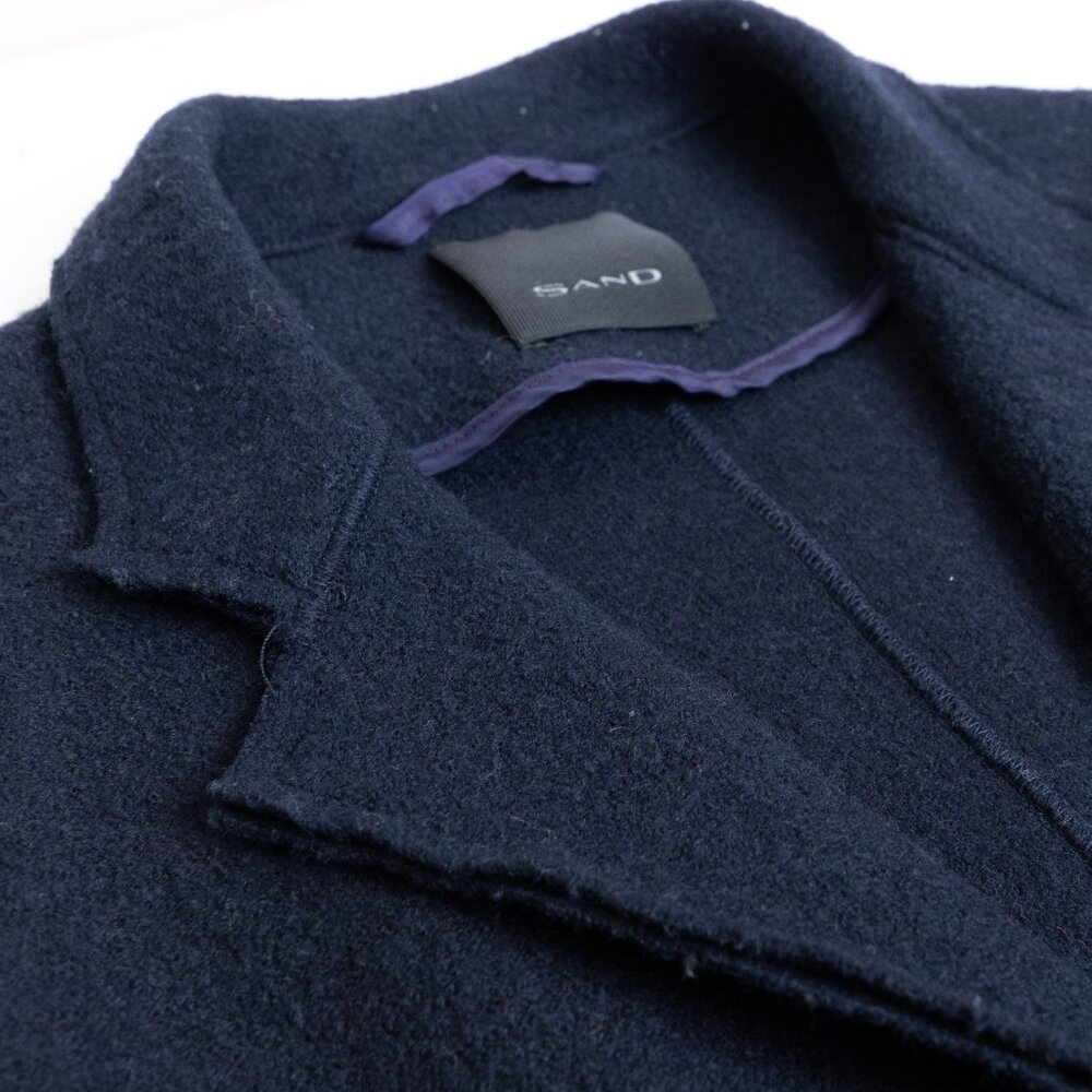 SAND Copenhagen Navy 100% Wool Soft Structured Blazer Jacket 40R (IT 50) - Picture 5 of 14